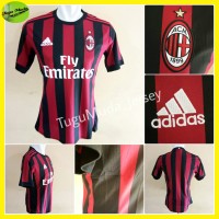 Jual Jersey AC Milan Home 2017 2018 Grade Ori Baju Kaos Jersy Jersi GO 17 Murah
