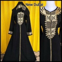 Jual gamis abaya bordir dubai plus pasmina Murah