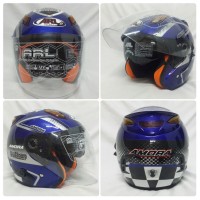 Jual Helm Centro Amora Goes To Champ Double Visor SNI Slot Anti Maling Cool Murah
