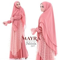 Baju muslim pesta mewah tulle embroidery premium