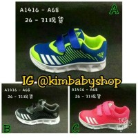 Jual Sepatu anak LED Adidas Kids A68 impor Murah