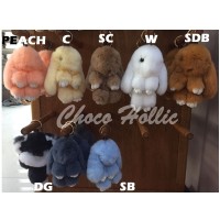 Jual Gantungan tas - kunci Fluffy Rabbit / Kelinci Bulu / Kopenhagen Rabbit Murah