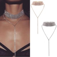 Aksesoris Kalung High End Diamond Choker Murah - 1169