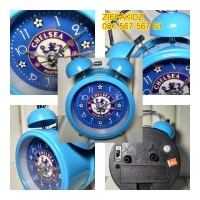 Jual Jam Weker-Jam Meja Chelsea-Asenal -ManCity-Juventus-Nyaring -ada Lampu Murah