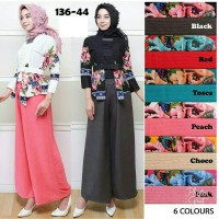 Setelan Kebaya Kutu Baru Bahan Cotton Kulot Babad Tebal Import