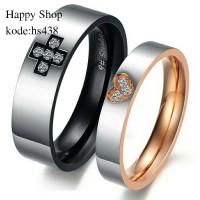 cincin couple kawin/nikah murah/Titanium asli anti pudar/tdk luntur