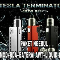Jual Paket Ngebul Tesla Terminator 90 Watt. Mod & RDA Ant Man 22MM Murah