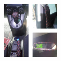 Jual PROMO car set cover (gear knob cover,hand brake cover,cover spion teng Murah