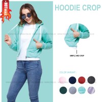Jual CROP HOODIE ZIPPER POLOS SIZE S-M (WANITA) Murah