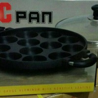 Jual Cetakan kue takoyaki 12 lobang bahan teflon marbel Murah