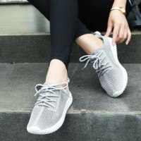 Jual PROMO SEPATU KETS AIRMAX JARING ABU ABU SOLID TERLARIS Murah