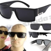 kacamata -LOCS Original Gangster Shades Sunglasses DARK SMOKE Glasses