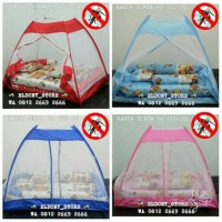 Jual Set kasur bayi, bantal guling, dan kelambu tenda Murah