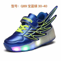 SEPATU ANAK TERBARU!! sepatu Led kids di bawah nya ada roda KUALITAS P