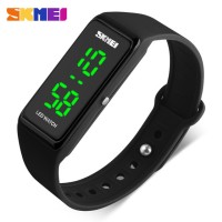 Jam Tangan Gelang Pria Wanita LED SKMEI 1265 Original Anti Air - Black
