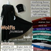 Jual Gamis Polos Wolfis Premium Murah
