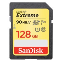 SANDISK EXTREME SDHC 128GB 90MB/S Memory Card Sandisk 128 GB Class 10