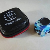Jual Fidget Cube Motif/Corak (Army Blue Edition) Murah