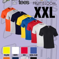 Jual KAOS POLOS FRUIT OF THE LOOM SOFTPREMIUM SIZE XXL Murah