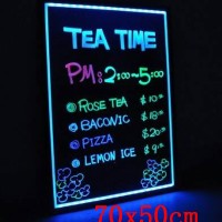 Jual LED Writing Board 70 cm x 50 cm, Papan Tulis LED Murah