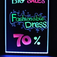 Jual LED Writing Board 60 cm x 40 cm, Papan Tulis LED Untuk Promosi Toko Murah