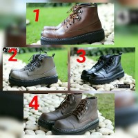sepatu pria boots blackmaster new underground original branded.