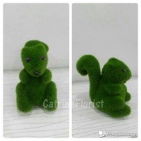Jual Grass Land / Boneka Rumput bentuk Tupai. Murah