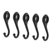 Jual IKEA Fintorp 5pcs Gantungan/Pengait hitam 7cm, kait gantungan dapur Murah