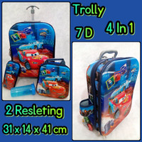 Jual Tas Koper Trolly 7D 4in1Double Resleting 2 Ruang Cars ( Murah, Grosir, Murah