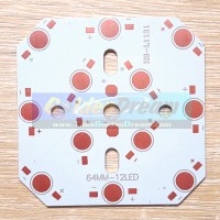 Jual Heat Sink Aluminium Plat Pendingin LED 12W = 12x 1W Universal PCB Heatsink Diameter 78mm Murah