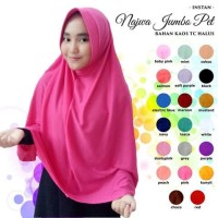 Jual HIJAB/JILBAB INSTAN NAJWA JUMBO PET ANTEM/BERGO KAOS JUMBO PET ANTEM Murah