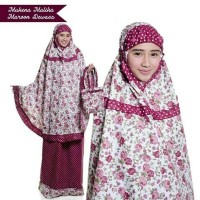 Jual Mukena Katun Jepang Malika Dewasa Maroon Murah