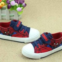 Jual Sepatu kets anak sneakers casual spiderman Import Murah