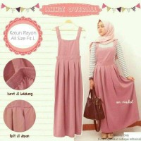 Jual ANNIE A: JUAL OVERALL LONG SKIRT MAXI DRESS ROK PANJANG BISA JUMBO Murah