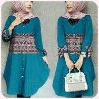 blouse / tunic / busana muslim tosca / baju lengan panjang wanita