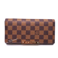 DOMPET PANJANG KULIT ASLI IMPORT |LOUIS VUITTON DAMIER AAA61735 BROWN