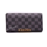 DOMPET PANJANG KULIT ASLI IMPORT | LOUIS VUITTON DAMIER AAA61735 BLACK