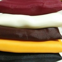 Jual Hijab Organza premium Silk / Hitam / Kuning Murah