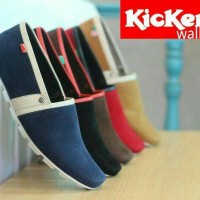 Jual Sepatu Kickers Slip On Pria Kulit Asli Suede Slop loafers Murah Murah