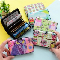 Jual Organizer Lucu / Dompet / Tempat kartu card holder gambar OWL dan Murah