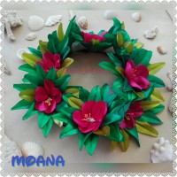 Jual Moana Flower Crown Headband aksesories Murah