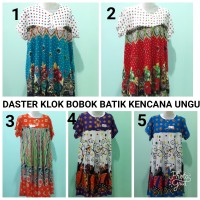Jual DASTER PENDEK KLOK BOBOK BATIK KENCAN UNGU Murah