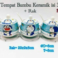 Jual Tempat bumbu keramik doraemon Murah