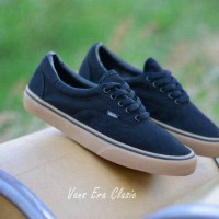 SEPATU MEN VANS ERA BLACK GUM WAFFLE IFC