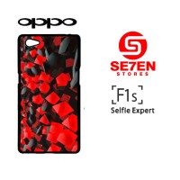 Casing HP Oppo F1S black red tablet Custom Hardcase Cover