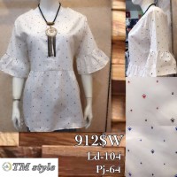 AP104 sale Blouse putih katun import lengan lebar baju atasan wanita