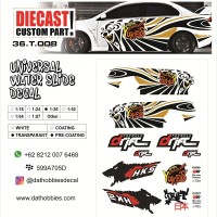 Jual Universal Water Slide Decal Diecast 1:36 Yukes Drift Murah
