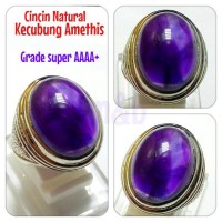 Jual CINCIN NATURAL KECUBUNG AMETHIS PANGKALAN BUN. GRADE SUPER AAAA++. K Murah