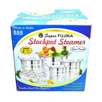 Stokpot + Steamer Super Fujika 555 Dengan 4 Ukuran Panci