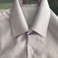 Kemeja Hem atasan putih pendek no 15.5 , 16 Bahan Oxford